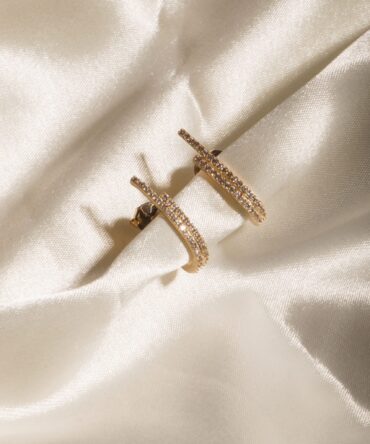 Brinco Rubelita Folheado a Ouro 18k com Zircônia