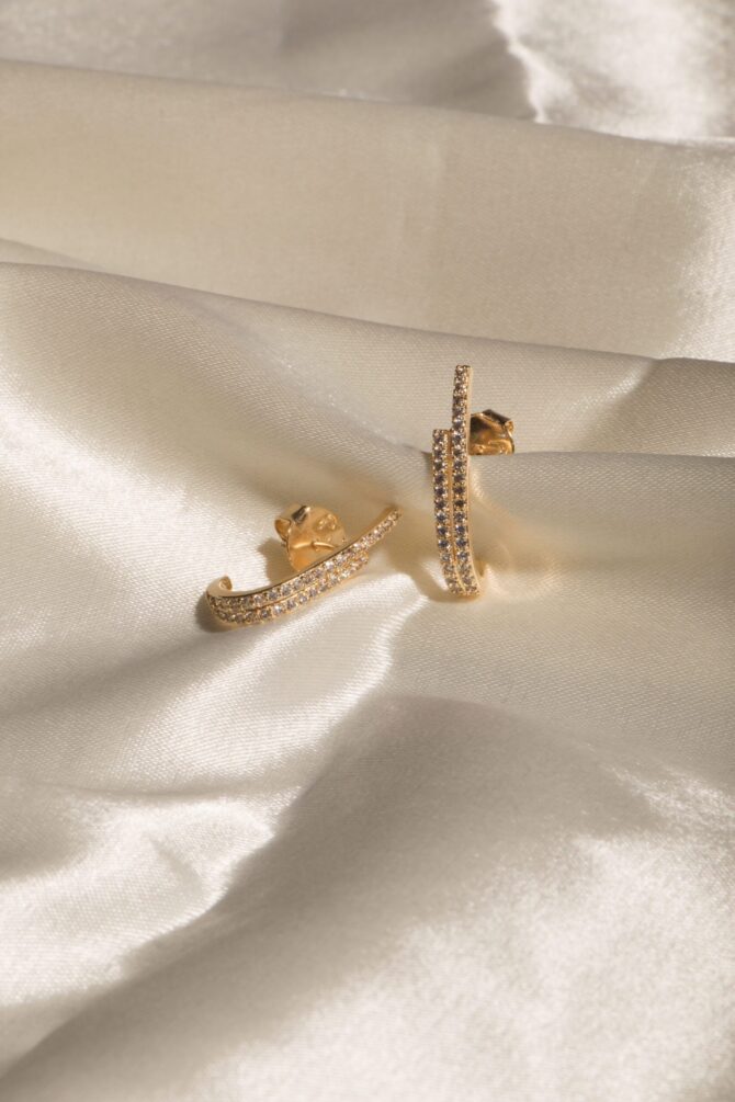 Brinco Rubelita Folheado a Ouro 18k com Zircônia - Image 2
