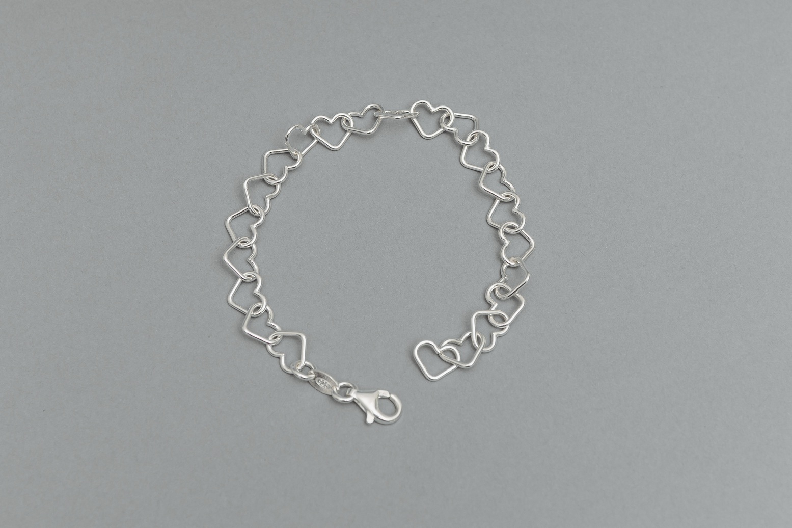 Pulseira Elo Coração Grande – Prata 925 - Imagem 3