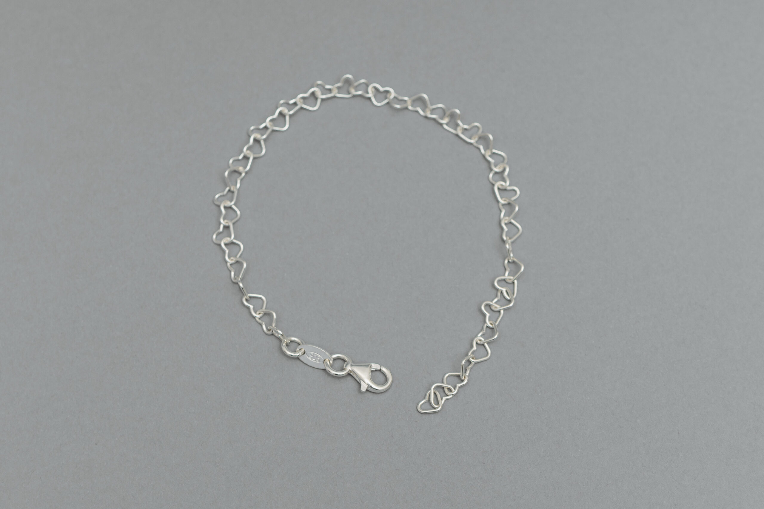 Pulseira Elo Coração Pequeno – Prata 925 - Imagem 3