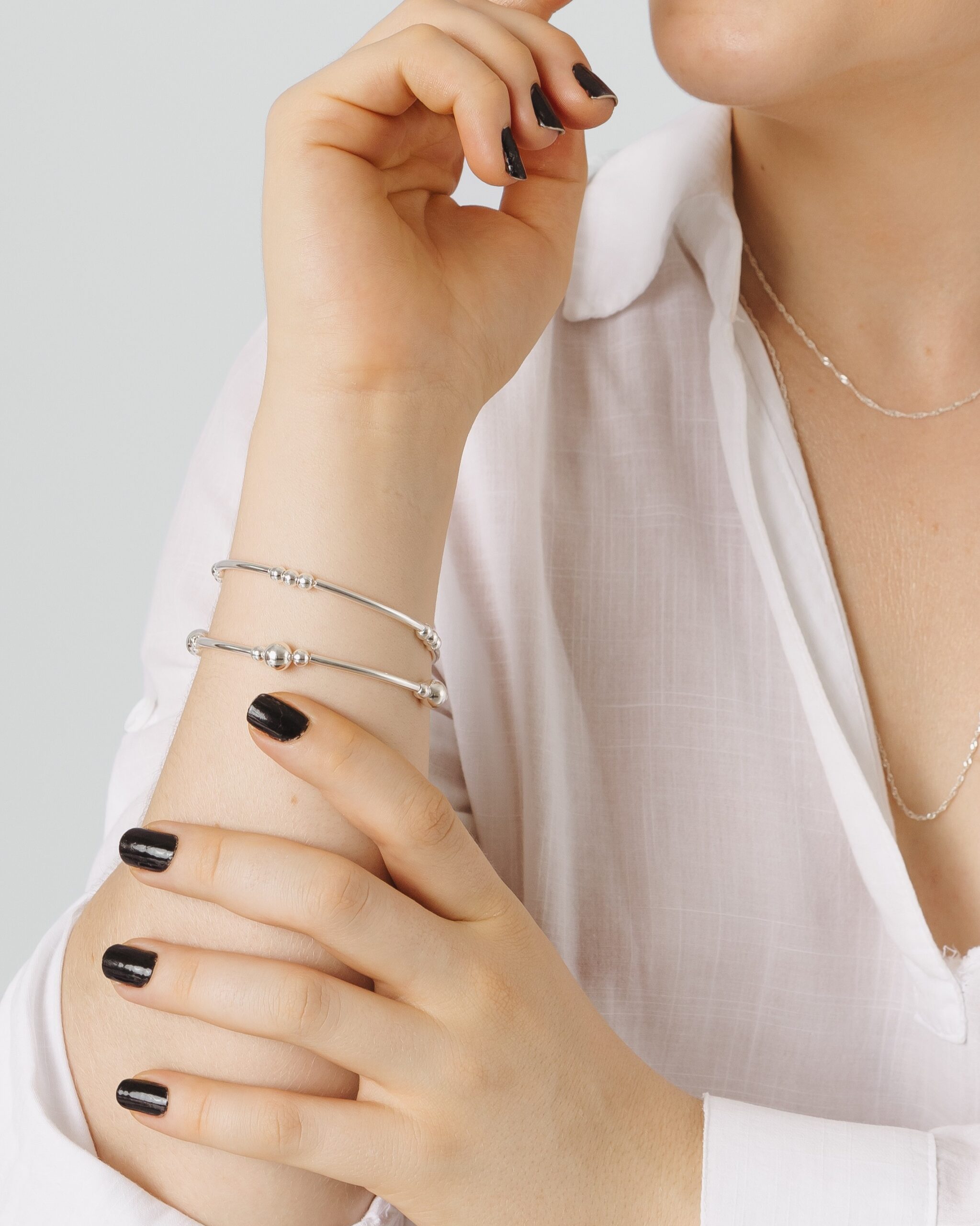 Pulseira Bola com Bracelete – Prata 925 - Imagem 4